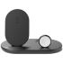 Belkin 3-in-1 Wireless Charger with 10W Stand &amp; iPhone, Apple Watch and Airpods Pro- Black
